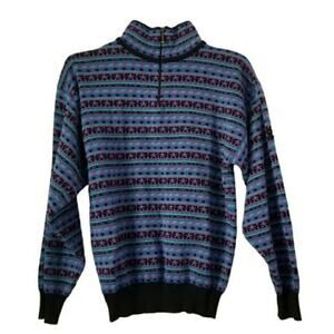 Vintage Demetre Purple and Blue Ski Sweater size Medium